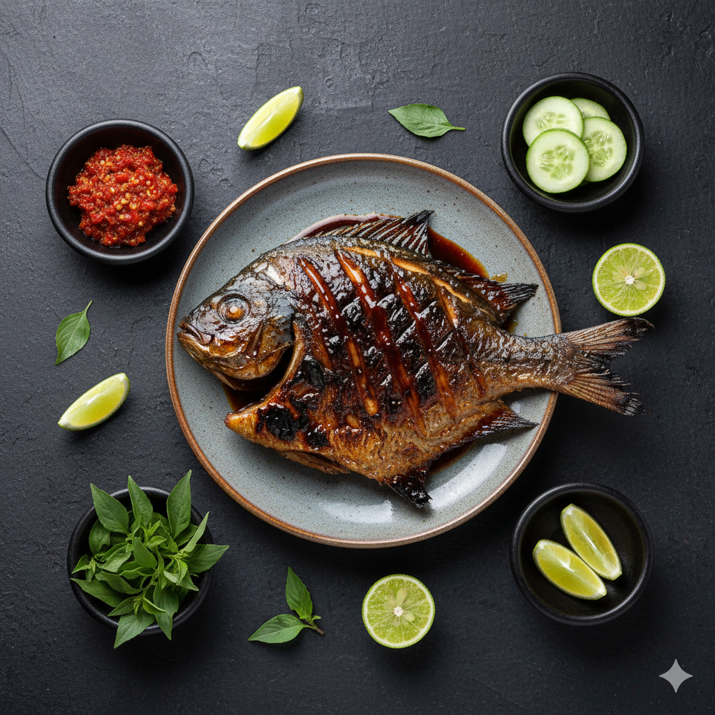 Ikan Bawal Bakar